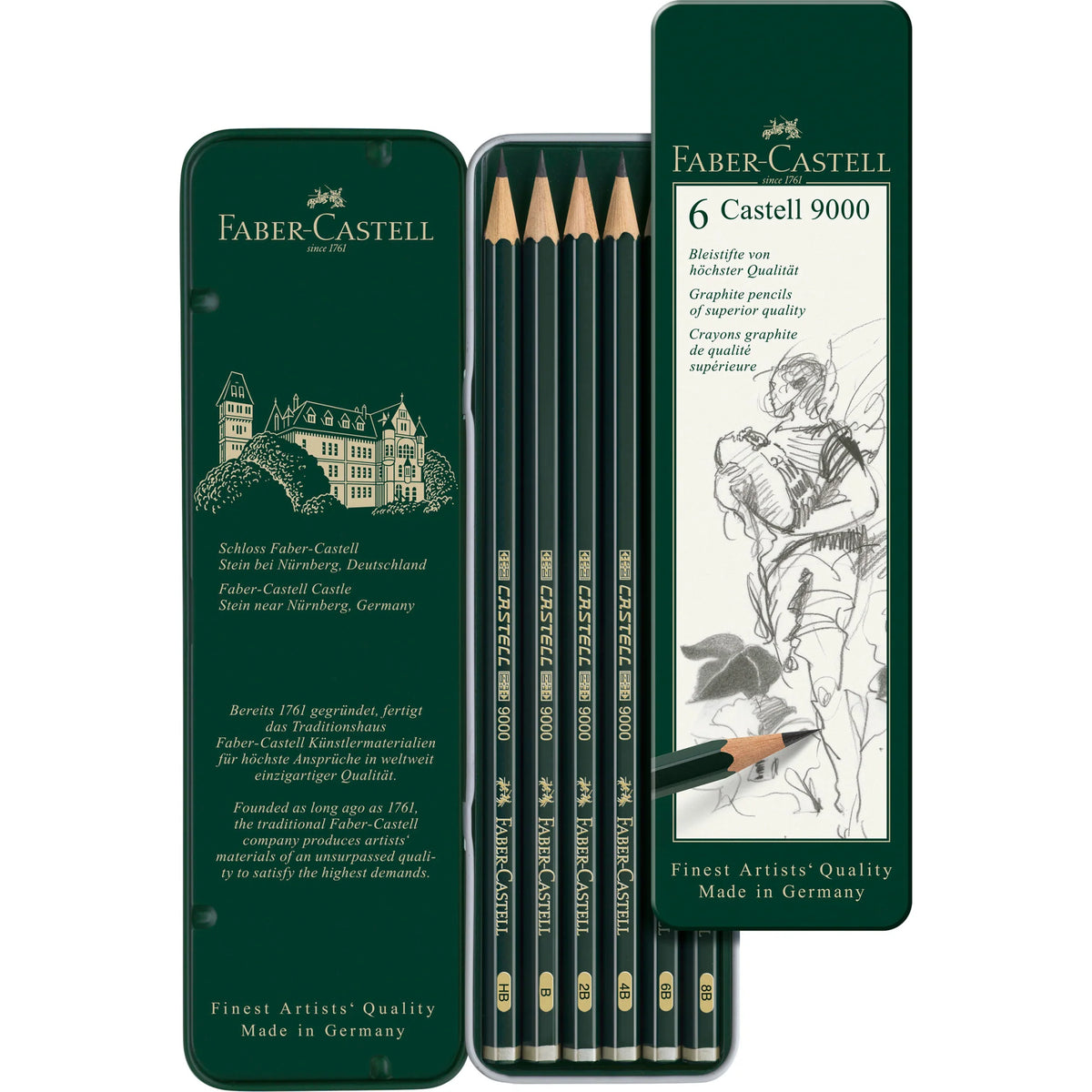 Goldfaber Graphite Pencil Set of 6 (Faber-Castell) – Alabama Art Supply