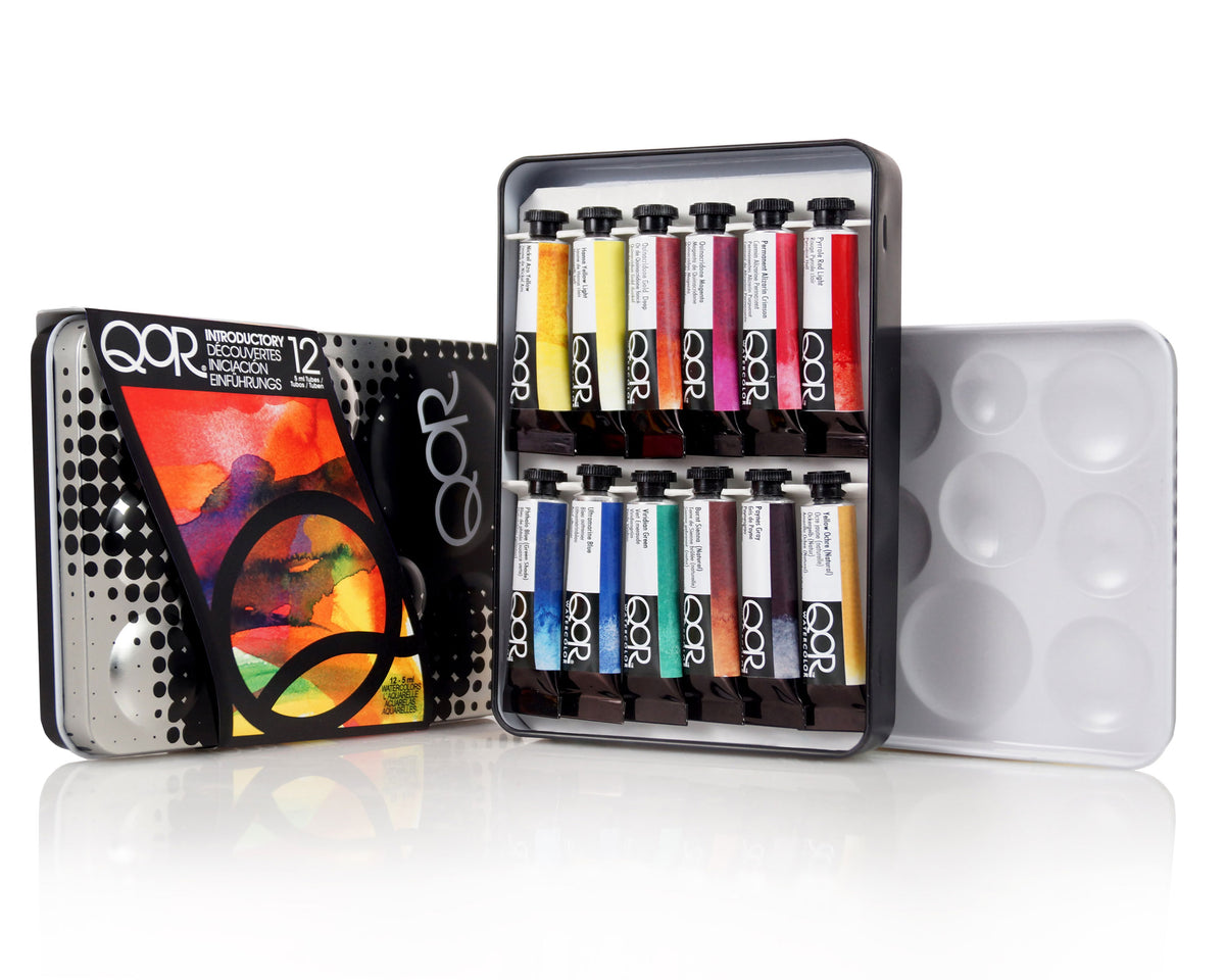 QoR® Watercolor Introductory 12 Color Set (Golden QoR Watercolors