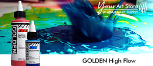 Golden : High Flow : Acrylic Paint : 30ml (1oz): Light Green (Yellow Shade)  : S3