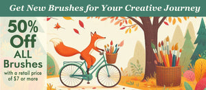 Promotion: 50% OFF Artist Brushes with a retail price of $7 or more