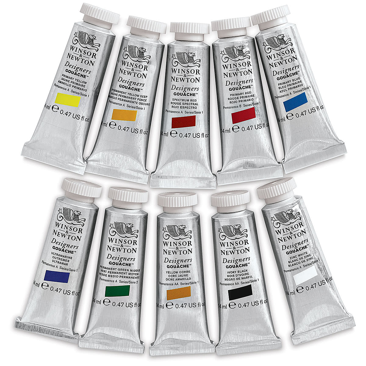 Winsor and newton designers gouache fashion primary colour set