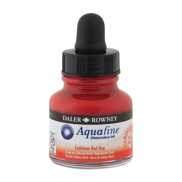 Cadmium Red Hue, 29.5ml Bottle (Daler-Rowney Aquafine Watercolour Ink)