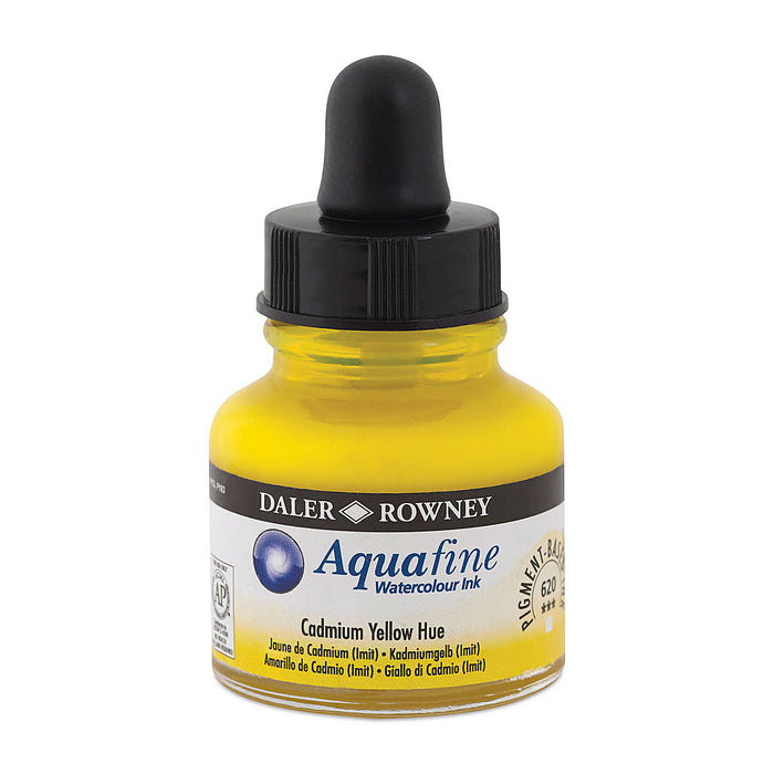 Cadmium Yellow Hue, 29.5ml Bottle (Daler-Rowney Aquafine Watercolour Ink)