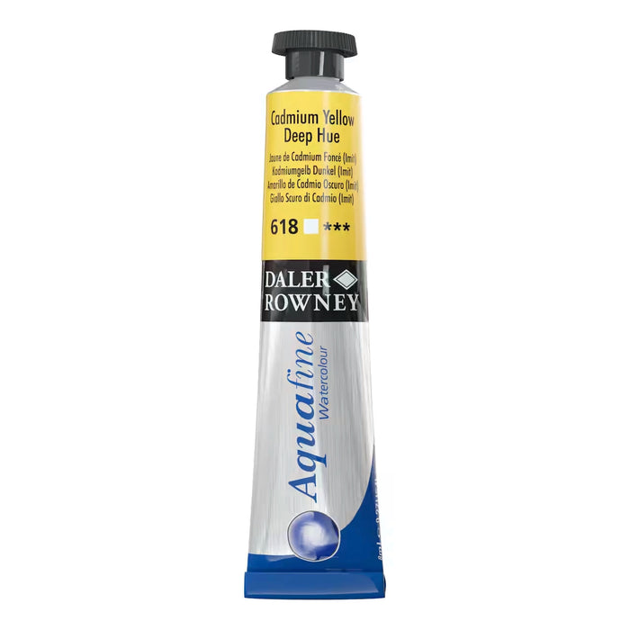 Cadmium Yellow Deep Hue, 8ml Tube (Daler-Rowney Aquafine Watercolour)