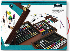 Essentials™ Mixed Media Box Easel Artist Set, 108 Piece (Royal & Langnickel)