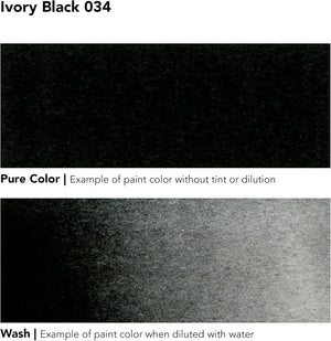 Ivory Black, 29.5ml Bottle (Daler-Rowney Aquafine Watercolour Ink)