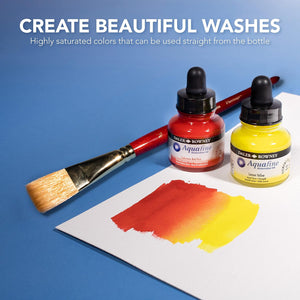 Cadmium Yellow Deep Hue, 29.5ml Bottle (Daler-Rowney Aquafine Watercolour Ink)