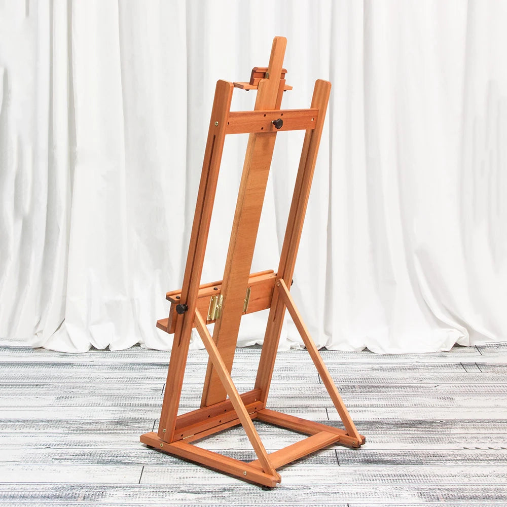 folding h-frame wooden artist tabletop easel