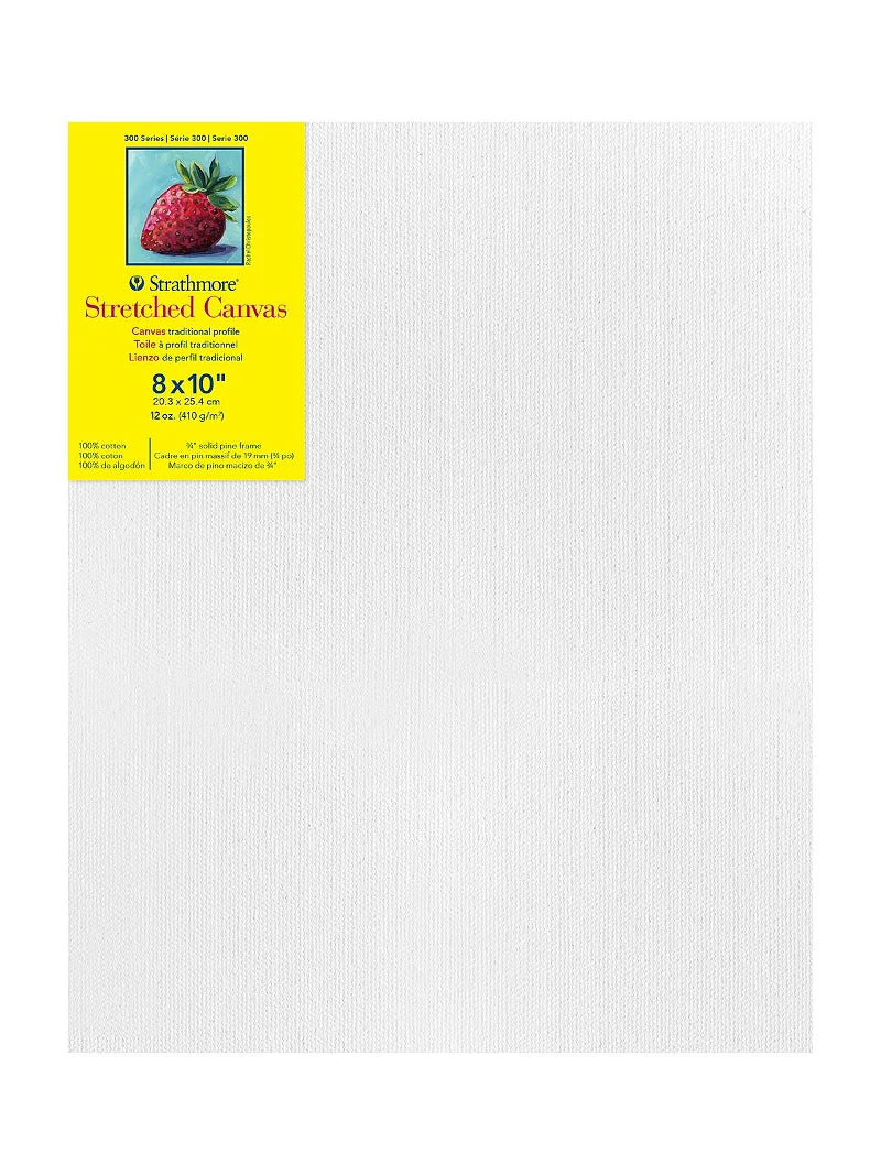 8x10 300 Series Stretched Canvas Traditional Profile 3/4 (Strathmor –  Alabama Art Supply