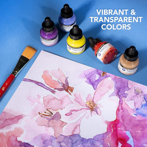 Ultramarine Pink, 29.5ml Bottle (Daler-Rowney Aquafine Watercolour Ink)