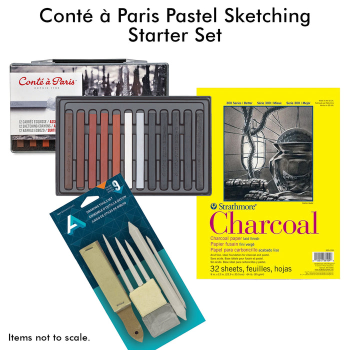 Alabama Art Holiday Gift Set - Conte a Paris Pastel Sketching Starter Set