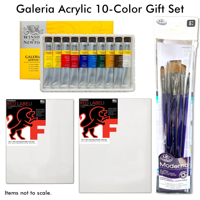 Alabama Art Holiday Gift Set - Galeria Acrylics 10-Color Gift Set