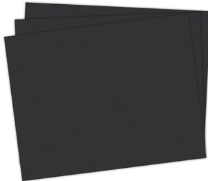 Railroad Poster Board, 100-Sheet Carton, 22" x 28", Black 6-Ply (Pacon)