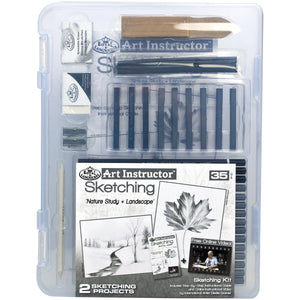 Art Instructor Sketching Art Set, 35 pieces, 9 X 12 (Royal & Langnickel