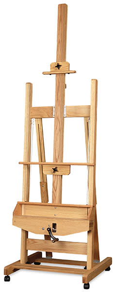 U.S. Art Supply 38 Tabletop Wooden H-Frame Studio Easel