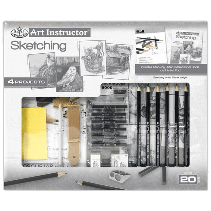 Art Instructor Sketching Set, 20 pieces, 9 X 12 (Royal & Langnickel)