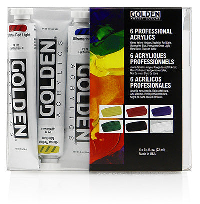 Modern Theory Heavy Body Color Mixing Set of 8 (Golden Acrylic Heavy B –  Alabama Art Supply