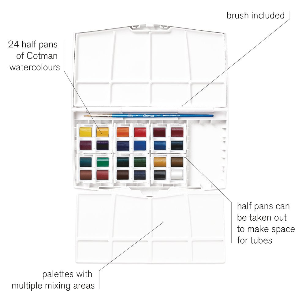 Winsor & Newton 10 Tubes Cotman Watercolour Set - Each