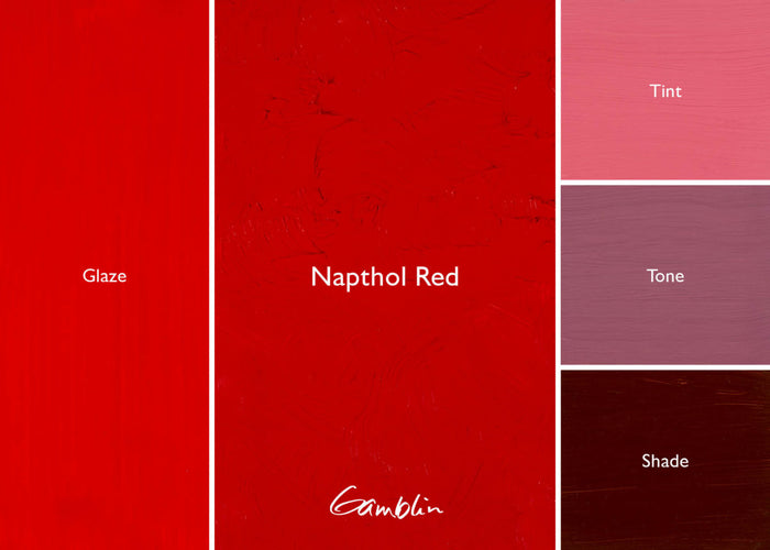 1980 Napthol Red (Gamblin Oil)