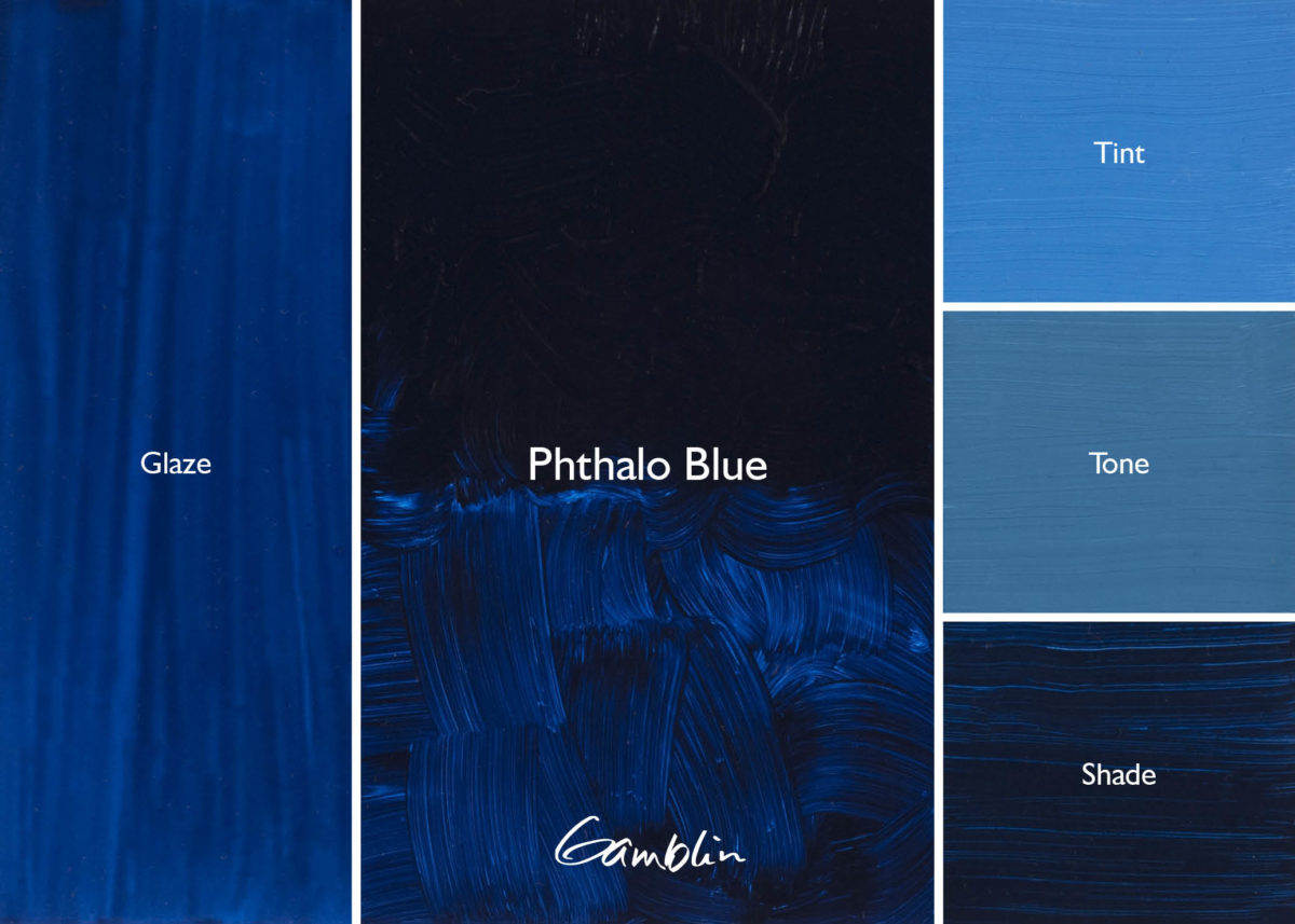 Handmade Watercolor Phthalo Blue Dark Blue for Painting 