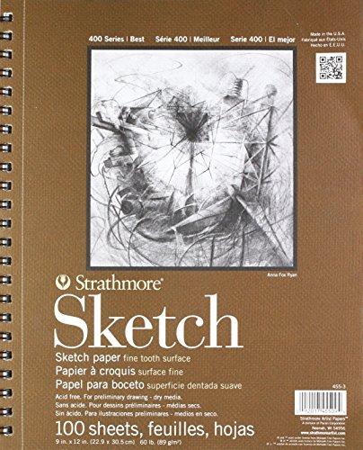 Strathmore 500 Series Charcoal Paper Pads White 12 x 18