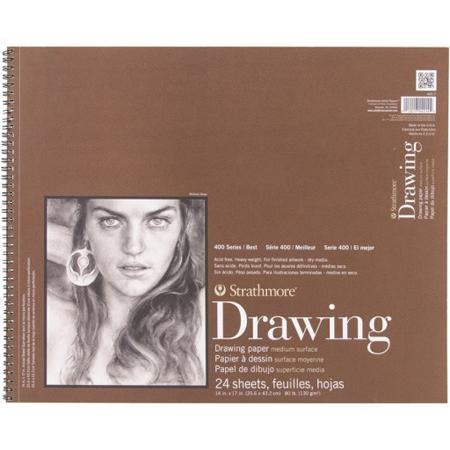 Drawing Paper Pad - 300 Series - Spiral-Bound- 50 Sheet/Pad - 14